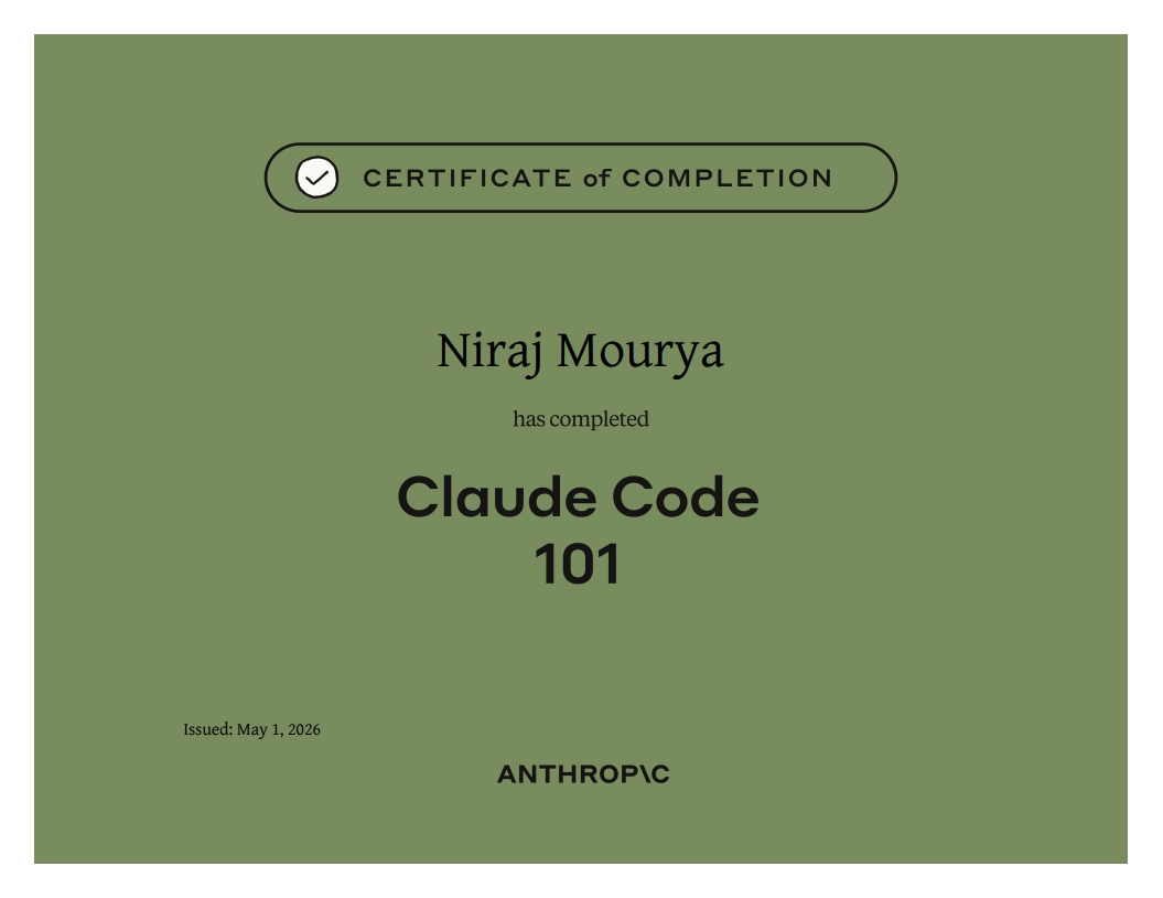 Claude Code 101 Certification