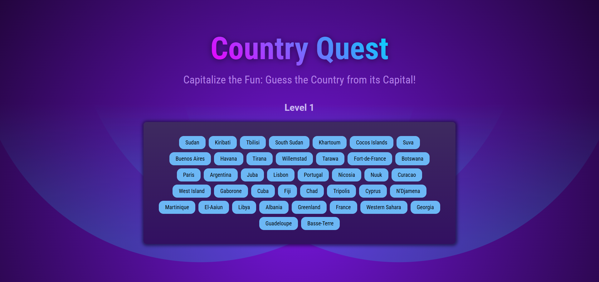 Country Capital preview